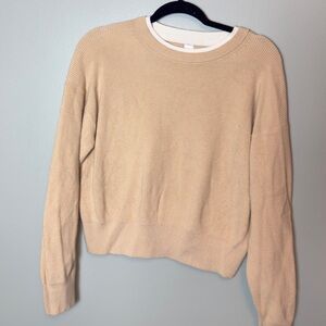 Lululemon Athletica Beige Crew Neck Sweater